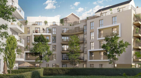 Programme immobilier neuf DOMAINE GRIMAU - Drancy extérieurs privatifs près tramway T1 métro 7 (93700) - Référence : 17272