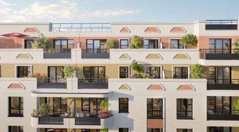 Programme immobilier neuf Le Palladio - Drancy résidence neuve proche métro RER et tram (93700) - Référence : 17212
