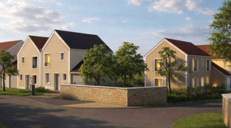 Programme immobilier neuf DOMAINE DES FAUVETTES - Étampes cadre résidentiel proche nature maisons avec jardin (91150) - Référence : 17204