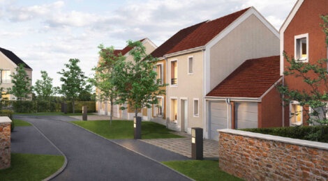 Programme immobilier neuf DOMAINE DES FAUVETTES - Étampes cadre résidentiel proche nature maisons avec jardin (91150) - Référence : 17204