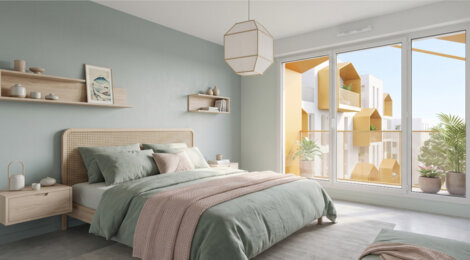 Programme immobilier neuf DESIGN - Evry-Courcouronnes : logements neufs lumineux et sécurisés près des commerces (91000) - Référence : 14861
