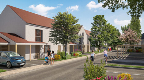 Programme immobilier neuf Le Domaine du Bois de la Garenne - Évry : logements neufs près de la forêt communale, confort RE2020 et espaces extérieurs (91000) - Référence : 15673