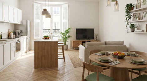 Programme immobilier neuf RUE DE FRANCE - Fontainebleau hypercentre T2 duplex rénové charme ancien (77300) - Référence : 17287