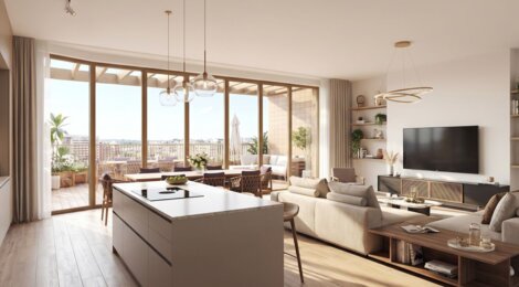 Programme immobilier neuf Serene A - Gennevilliers métro ligne 13 à 5 min à pied (92230) - Référence : 18347