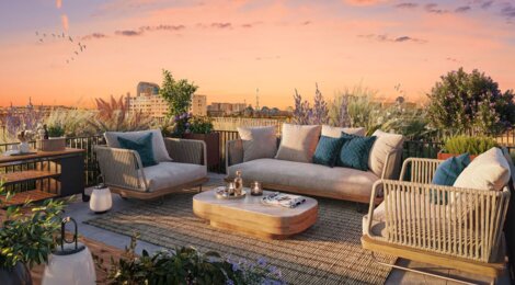 Programme immobilier neuf NUANCES - Issy-les-Moulineaux : logements neufs sécurisés et verdoyants proche des transports (92130) - Référence : 16935