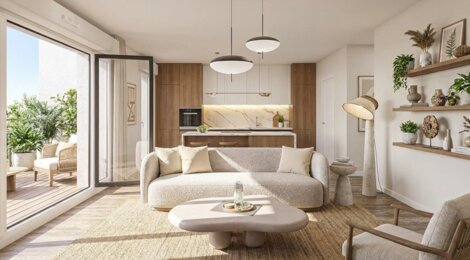 Programme immobilier neuf ESCALE SAND - Juvisy-sur-Orge à distance piétonne du RER D et C direction Paris (91260) - Référence : 16544