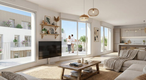 Programme immobilier neuf Villa Deleuze (91) - Juvisy sur Orge cadre urbain proche gare appartements avec extérieur (91260) - Référence : 17194