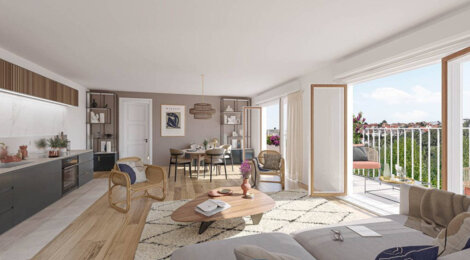 Programme immobilier neuf Les Terrasses du Saule Blanc - Juvisy Sur Orge : logements neufs sécurisés et lumineux proche des transports (91260) - Référence : 15422