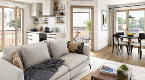Programme immobilier neuf NODE - La Courneuve logements avec extérieurs à 500 m du RER (93120) - Référence : 17932