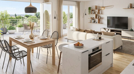 Programme immobilier neuf les Jardins de Bellevue - La Courneuve proche métro 7, tramway T1 et future ligne 15 (93120) - Référence : 18202