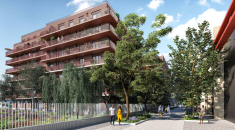 Programme immobilier neuf LA FABRIQUE DES CULTURES - RUE DES USINES BABCOCK - La Courneuve : Résidence studio–T5 avec cadre résidentiel et confort optimisé proche des transports (93120) - Référence : 14704