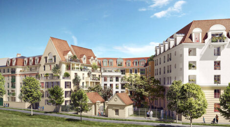 Programme immobilier neuf Le Domaine du Chevalier - Le Blanc-Mesnil : Résidence studio–T5 avec cadre résidentiel et confort optimisé proche des commodités (93150) - Référence : 14760