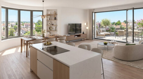 Programme immobilier neuf LES TERRASSES FLOUQUET - L’Haÿ-les-Roses logements du studio au 4 pièces proches RER B et métro 14 (94240) - Référence : 17744