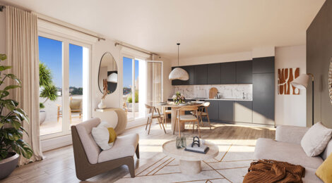 Programme immobilier neuf Naturéva - Lieusaint : Résidence T2–T5 avec architecture écologique et convivialité dans un écoquartier moderne (77127) - Référence : 14183