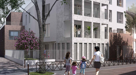 Programme immobilier neuf VILLA CLARA - L’Île-Saint-Denis près tram T1 et RER D (93450) - Référence : 17054