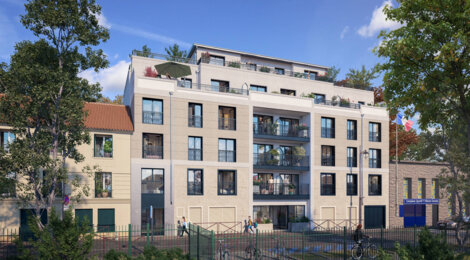 Programme immobilier neuf Éveil - Mantes-la-Jolie : appartements neufs du studio au T5 proche de la Mairie (78200) - Référence : 15785