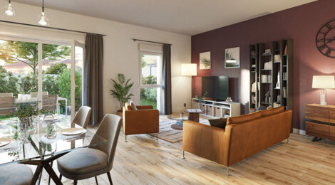 Programme immobilier neuf CONFIDENCE - Mantes-la-Jolie cadre calme à deux pas ligne J (78200) - Référence : 17263