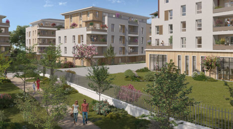Programme immobilier neuf Coeur Saint Jean (78) - Mantes-la-Jolie cadre résidentiel proche Seine appartements avec extérieur (78200) - Référence : 17083