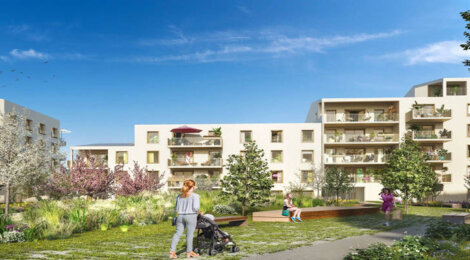 Programme immobilier neuf Contemplation - Mantes-la-Jolie : Résidence studio–T4 avec cadre végétal et confort optimisé proche des transports (78200) - Référence : 18034