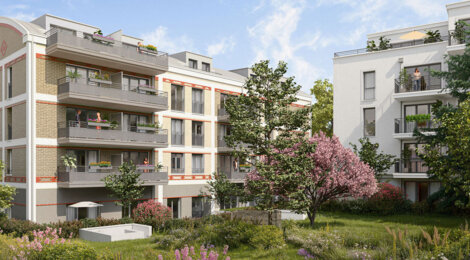 Programme immobilier neuf ATELIA - Mantes la Ville cadre verdoyant proche écoles et La Défense (78200) - Référence : 17512
