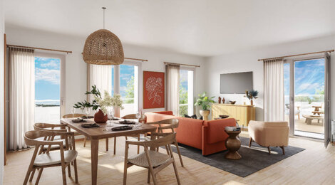 Programme immobilier neuf Le Camélinat - Mantes-La-Ville : logements neufs du studio au T5 proche de la Seine et du Transilien J (78200) - Référence : 15764