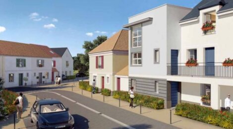 Programme immobilier neuf COEUR DE VILLE - Marolles-en-Hurepoix : Appartements T2–T5 et maisons avec espaces extérieurs et stationnement (91630) - Référence : 107