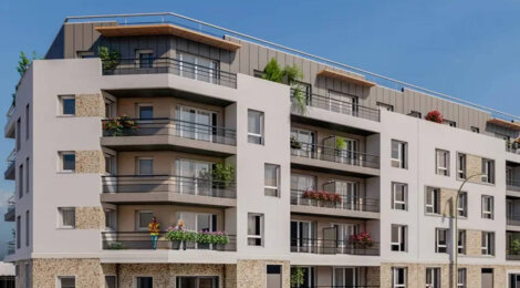 Programme immobilier neuf Les Terrasses de Meldis (77) - Meaux près de la gare à 7 min à vélo (77100) - Référence : 16294
