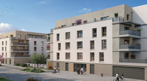 Programme immobilier neuf Les Allées du Bois - TVA 7% - Melun cadre moderne écoquartier proche Seine et transports (77000) - Référence : 17111