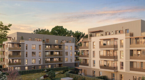 Programme immobilier neuf Les Allées du Bois - TVA 7% - Melun cadre moderne écoquartier proche Seine et transports (77000) - Référence : 17111