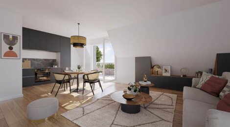 Programme immobilier neuf Les Jardins du Grand Pont - Nemours : logements neufs T2–T4 proche des berges du Loing (77140) - Référence : 15929