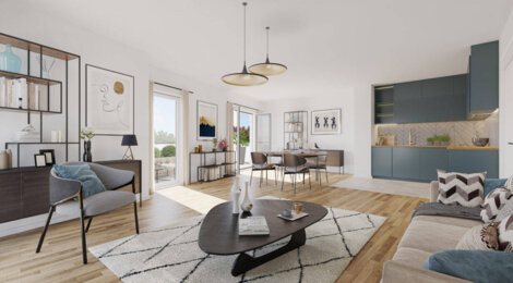 Programme immobilier neuf Les Terrasses des Coteaux - Noisy-le-Grand : logements neufs sécurisés et verdoyants proche de la gare RER A (93160) - Référence : 14878