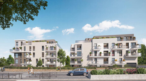 Programme immobilier neuf Les Terrasses des Coteaux - Noisy-le-Grand : logements neufs sécurisés et verdoyants proche de la gare RER A (93160) - Référence : 14878