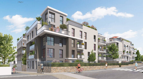 Programme immobilier neuf Les Terrasses des Coteaux - Noisy-le-Grand : logements neufs sécurisés et verdoyants proche de la gare RER A (93160) - Référence : 14878