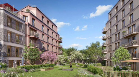 Programme immobilier neuf Les Jardins Kléber - Pantin proche commodités et métro 5 (93500) - Référence : 18291