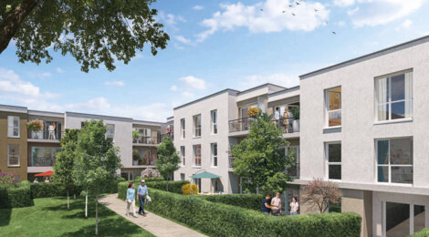 Programme immobilier neuf Les Jardins de Courtin - Pomponne : logements neufs sécurisés et verdoyants proche de la gare (77400) - Référence : 14961