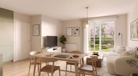 Programme immobilier neuf Les Roses Debussy - Pontoise en plein quartier de l’Hermitage (95000) - Référence : 18288