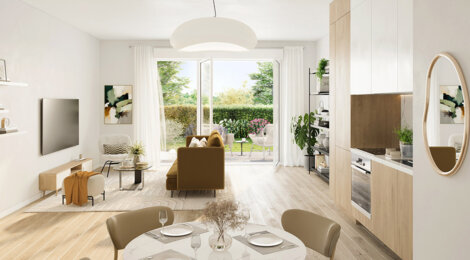 Programme immobilier neuf Le Clos de l'Aunette (91) - Ris-Orangis cadre naturel et accès rapide Paris RER D (91130) - Référence : 17039