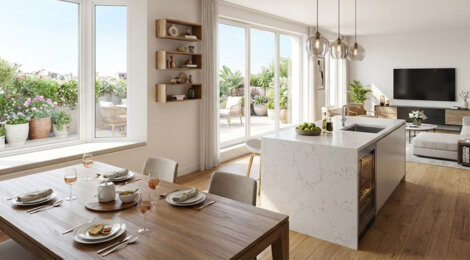 Programme immobilier neuf Le Clos de l'Aunette (91) - Ris-Orangis cadre naturel et accès rapide Paris RER D (91130) - Référence : 17039