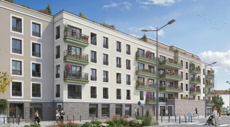 Programme immobilier neuf Le Jade - Saint-Denis quartier Potier à proximité des transports RER D et tram T11 (93200) - Référence : 16660