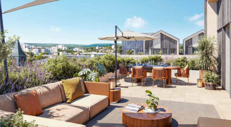 Programme immobilier neuf CLOS SAINT LOUIS - Acte IV : Résidences Ourches - Saint-Germain-en-Laye duplex et triplex avec jardins (78100) - Référence : 17359