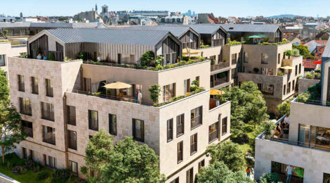 Programme immobilier neuf CLOS SAINT LOUIS - Acte IV : Résidences Ourches - Saint-Germain-en-Laye duplex et triplex avec jardins (78100) - Référence : 17359