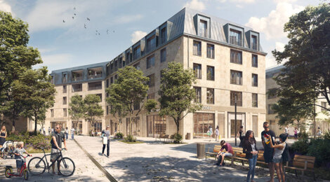 Programme immobilier neuf CLOS SAINT LOUIS - DESOYER - Saint-Germain-en-Laye : logements neufs sécurisés et verdoyants proche des transports (78100) - Référence : 15506