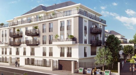 Programme immobilier neuf VILLA MAUPASSANT - Saint-Gratien : Résidence T1–T4 avec espaces extérieurs et système domotique proche du lac d’Enghien (95210) - Référence : 1806