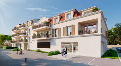 Programme immobilier neuf Coeur de Bourg - Saint-Martin-du-Tertre : Appartements neufs dans la rue commerçante à 10 min du transilien H (95270) - Référence : 16274