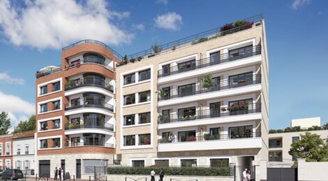 Programme immobilier neuf MERIDIEN - Saint-Ouen à 9 min du métro dans un cadre végétal (93400) - Référence : 18205
