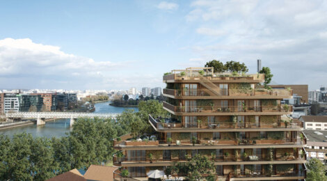 Programme immobilier neuf LE RIVAGE - Saint-Ouen-sur-Seine près du métro 14 (93400) - Référence : 12952
