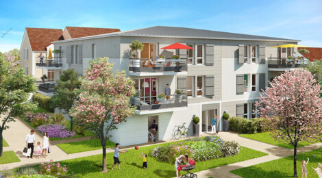 Programme immobilier neuf LES JARDINS DE CHAUMONT - Saint-Soupplets : Résidence T3–T4 avec jardins, terrasses et isolation BBC en quartier durable (77165) - Référence : 1698