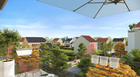 Programme immobilier neuf LES JARDINS DE CHAUMONT - Saint-Soupplets : Résidence T3–T4 avec jardins, terrasses et isolation BBC en quartier durable (77165) - Référence : 1698