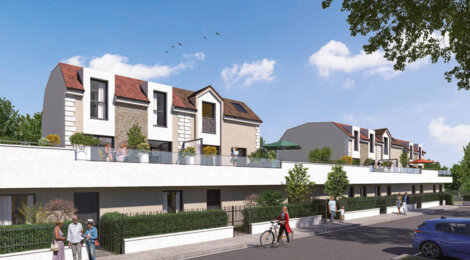 Programme immobilier neuf Villas Flora - Saint-Thibault-des-Vignes : logements neufs sécurisés et verdoyants proche des commodités (77400) - Référence : 15054