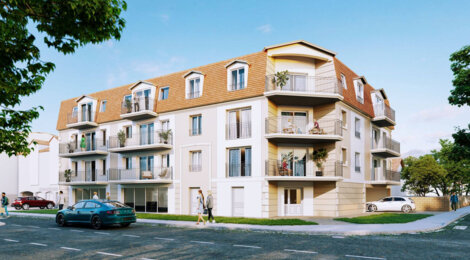 Programme immobilier neuf L'ELEGANCE SAINTE GENEVIÈVE DES BOIS - Sainte-Geneviève-des-Bois environnement calme proche services (91700) - Référence : 17061